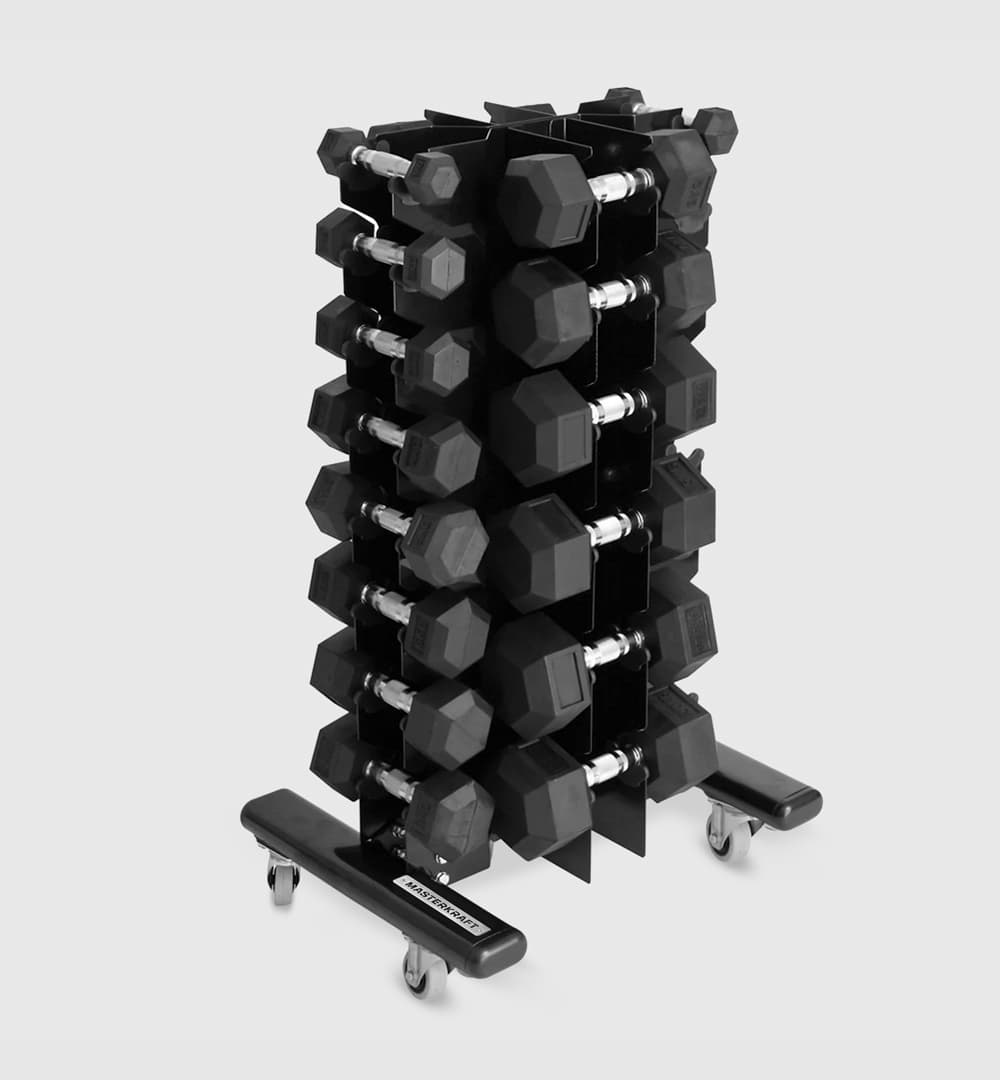 Vertical Dumbbell Rack - Portable (Four Sided)